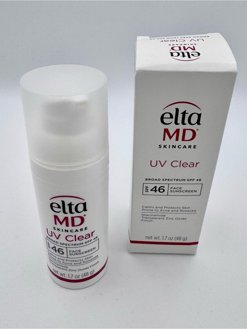 EltaMD UV Clear Broad Spectrum SPF 46 Face Sunscreen - White Exp 2027/04